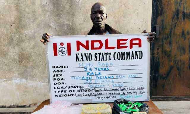 NDLEA Ta Kama Tsoho Mai Shekaru 75 Da Dillancin Ƙwayoyi A Kano